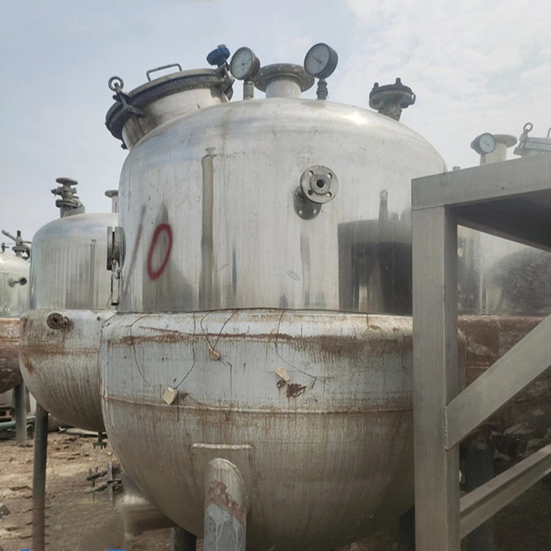 Used Explosion-Proof Reaction Kettle Electric Heating Homogeneous Emulsification Vacuum Fermentation Tank