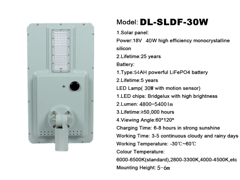 High Lumens 30W/60W/80W100W Best Price Saving Explosion-Proof School Products with Solar Street Light